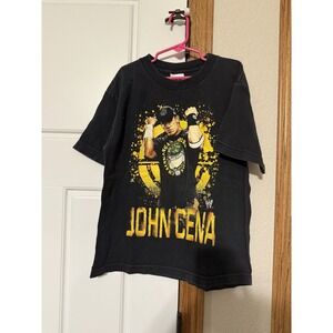 Vintage 2007 Fifth Sun WWE John Cena T Shirt; Youth Size M; Wrestling Y2K